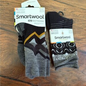 Smartwool Merino Wool Socks - Black and Gray